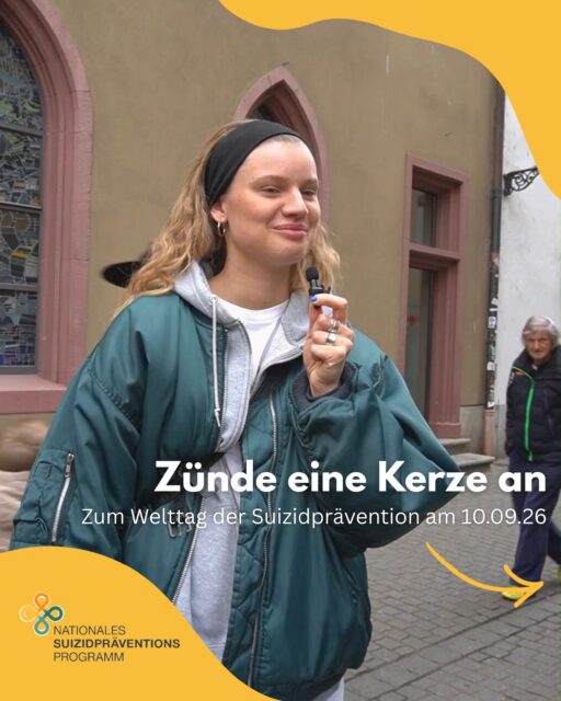 Morgen ist der Welttag der Suizidprävention 🎗️
Mit der Aktion „Zünde eine Kerze an“ wird deutschland- und weltweit auf das Thema Suizidprävention aufmerksam gemacht. Die AG Regionale Netzwerke im Nationalen Suizidpräventionsprogramm möchte diese Aktion unterstützen, denn eine Kerze im Fenster kann ein sichtbares Zeichen für Solidarität und Unterstützung sein.
Mach mit und zünde morgen am 10.09. eine Kerze an. 💛
Unterstützung finden Betroffene, Angehörige und Mitmenschen hier:
👉 https://www.suizidpraevention.de/hilfe
- - - - - -
- - - - - -
#Suizidprävention #SuicidePreventionDay #SuizidpräventionIstMöglich #ZündeEineKerzeAn
