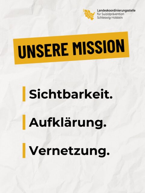 Weil Suizidprävention nur gemeinsam möglich ist.